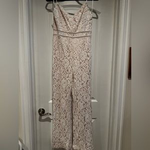 White lace jumpsuit